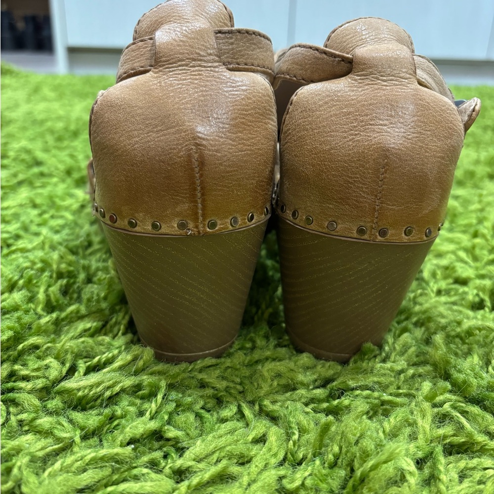 Dansko Tan Leather Mules